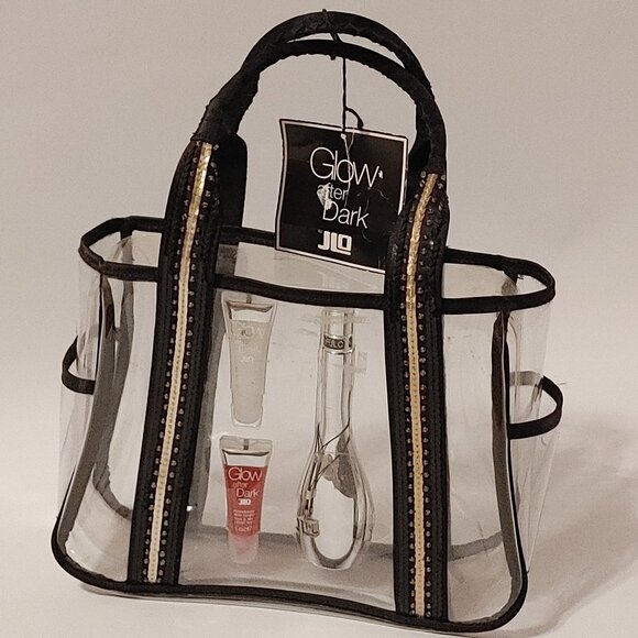 RARE JLO Glow After Dark Gift Set Fragrance with PVC Bag 50ml fragrance Lip - Picture 1 of 7